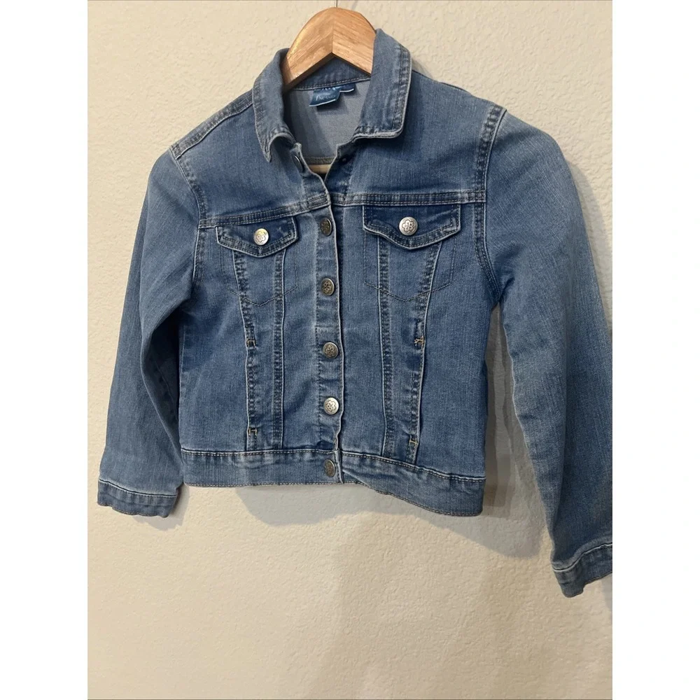 Disney's Encanto Girls DENIM BLUE Jean Jacket Design on Back 7/8 MEDIUM